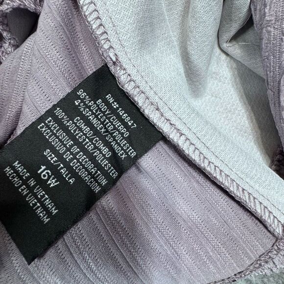 Brianna Milay  Womens Jacket Dress Plus lavender haze 16w - Picture 16 of 16